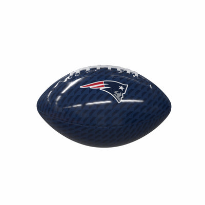 New England Patriots Carbon Fiber Mini-Size Glossy Football - Logo Brands