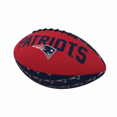 New England Patriots Repeating Mini-Size Rubber Football - Logo Brands