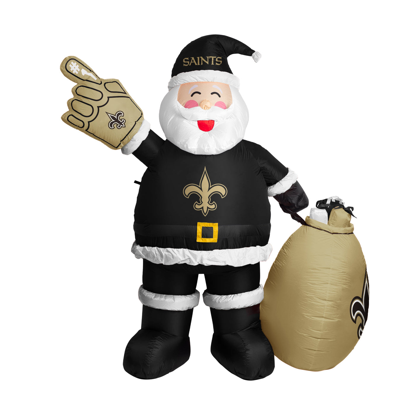 New Orleans Saints Santa Claus Yard Inflatable