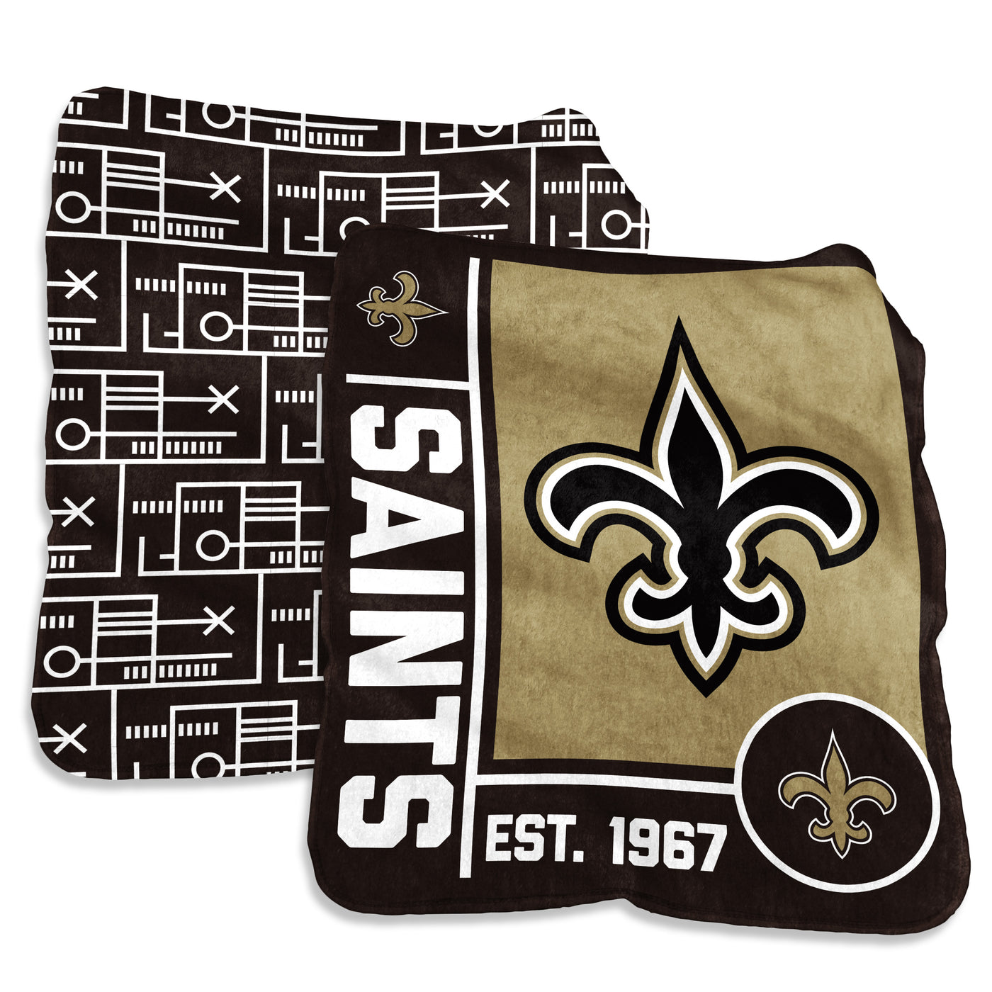 New Orleans Saints 60x70 Super Plush Blanket