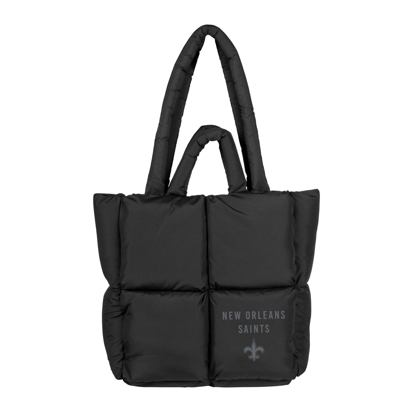 New Orleans Saints Black Puff Tote - Logo Brands