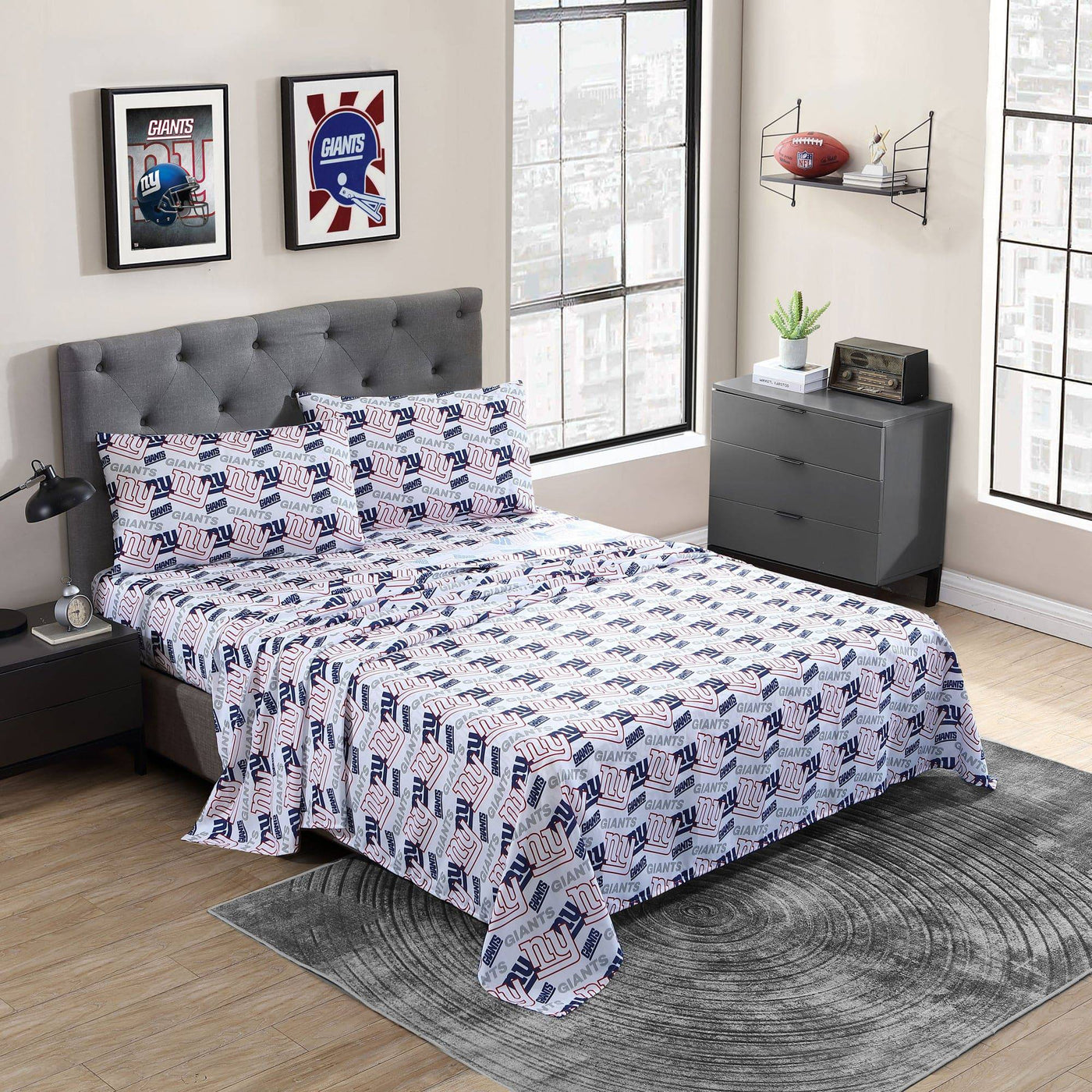 New York Giants Toss-Up Sheet Set Full - Logo Brands