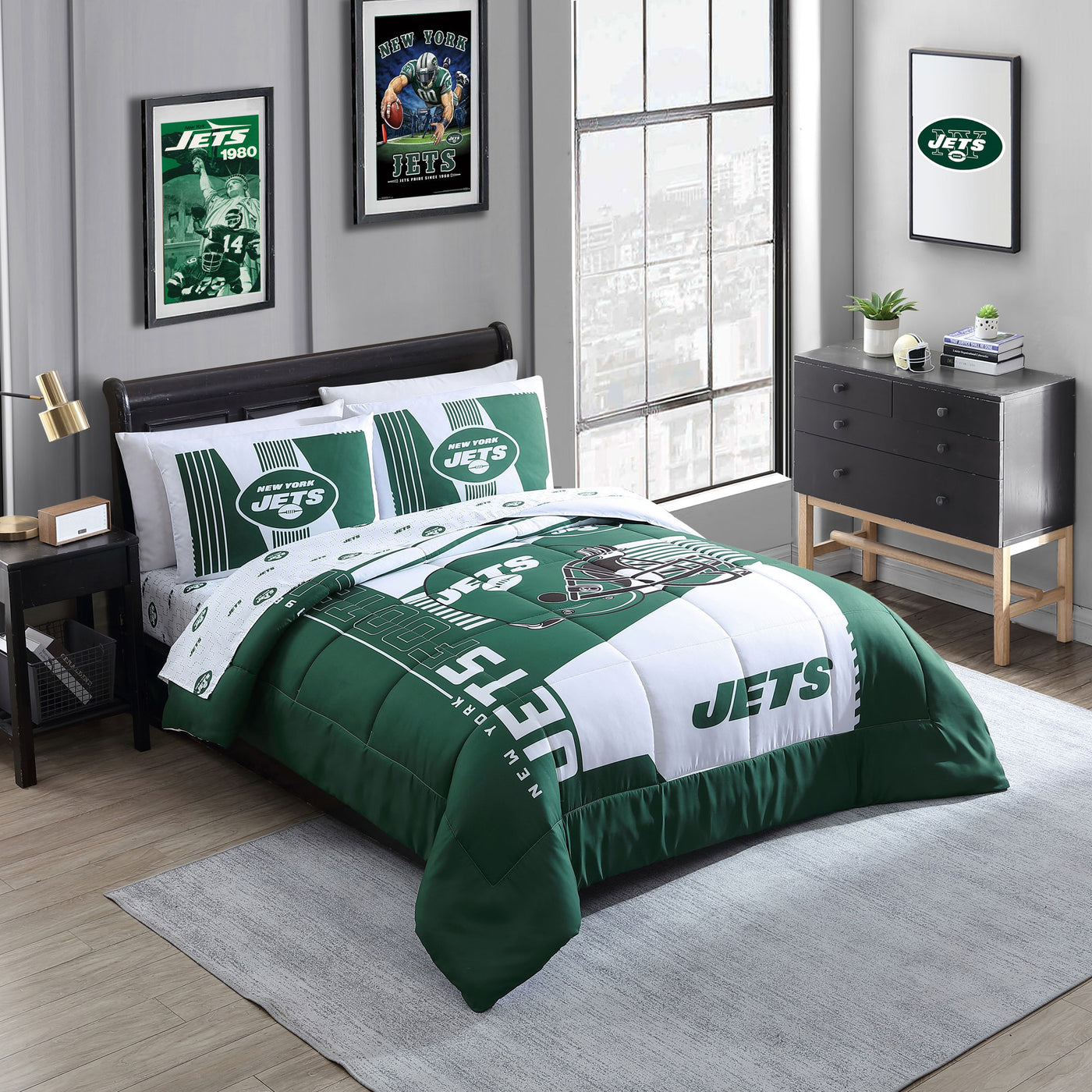 New York Jets Status Bed In A Bag Full