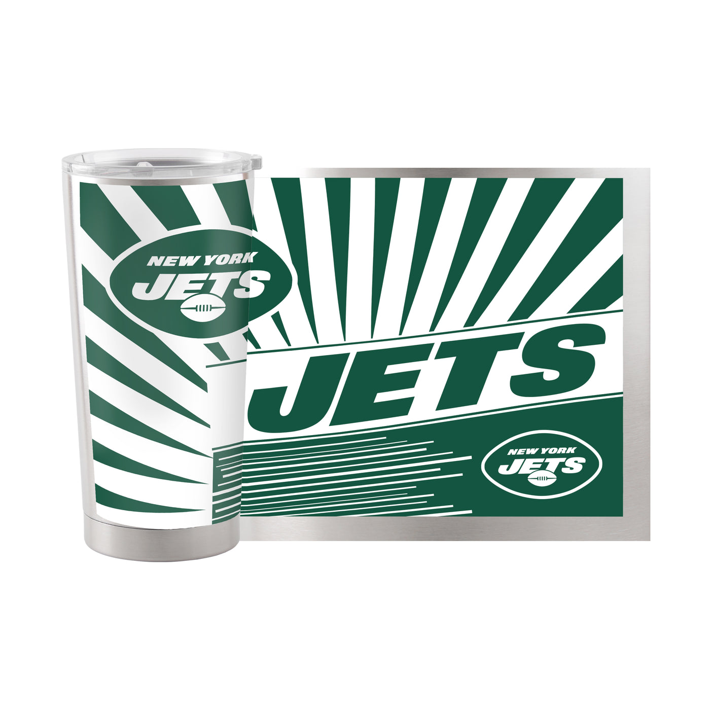 New York Jets 20oz Mascot Stainless Steel Tumbler - Logo Brands