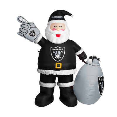 Las Vegas Raiders Santa Claus Yard Inflatable - Logo Brands