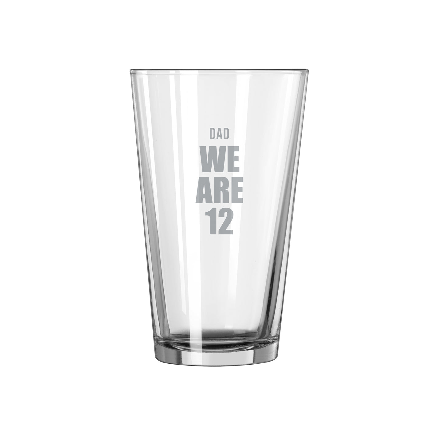 Seattle Seahawks 16oz Best Dad Ever Pint Glass