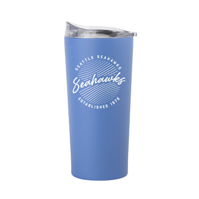 Seattle Seahawks 20oz Retro Script Arctic Powder Coat Tumbler - Logo Brands