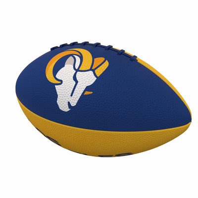 Los Angeles Rams Pinwheel Logo Junior-Size Rubber Football - Logo Brands