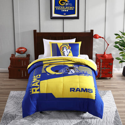 Los Angeles Rams Status Bed In A Bag Twin - Logo Brands