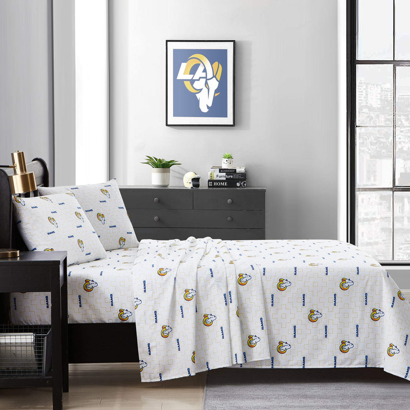 Los Angeles Rams Scatter Sheet Set Full - Logo Brands