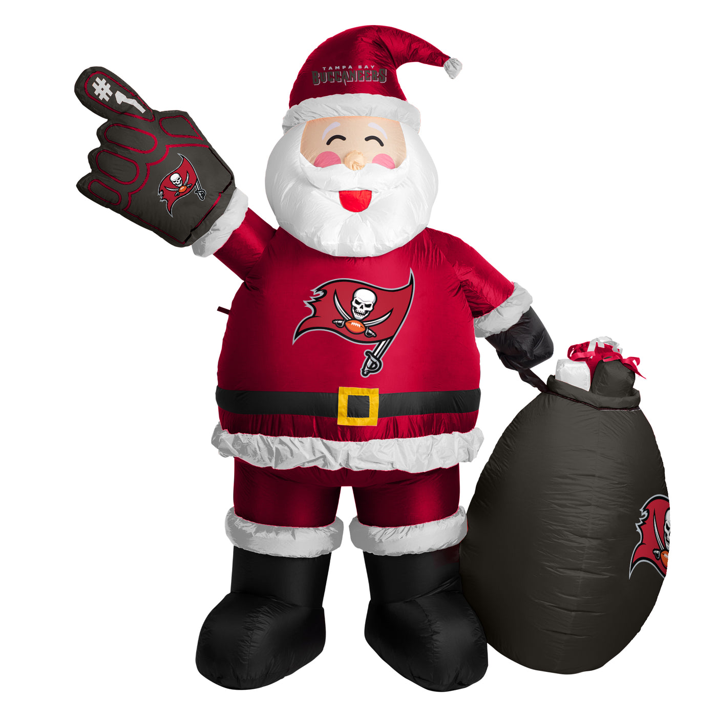 Tampa Bay Buccaneers Santa Claus Yard Inflatable