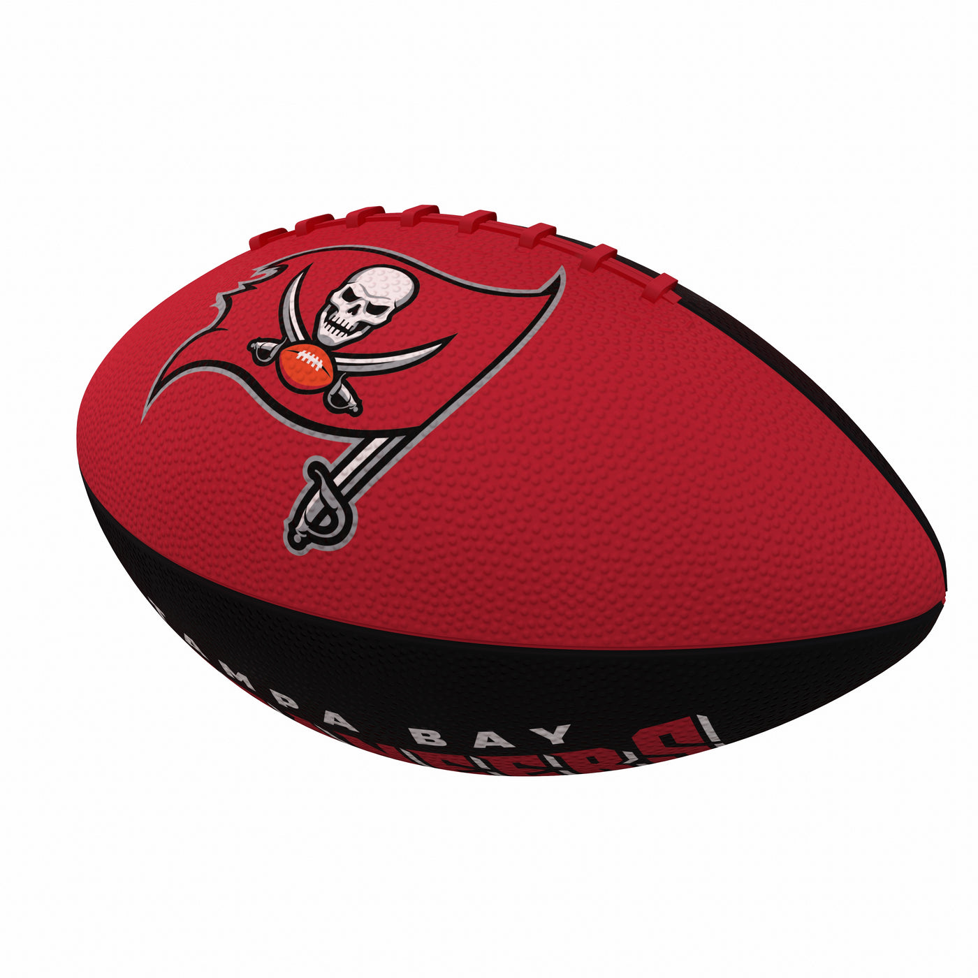 Tampa Bay Buccaneers Pinwheel Logo Junior-Size Rubber Football