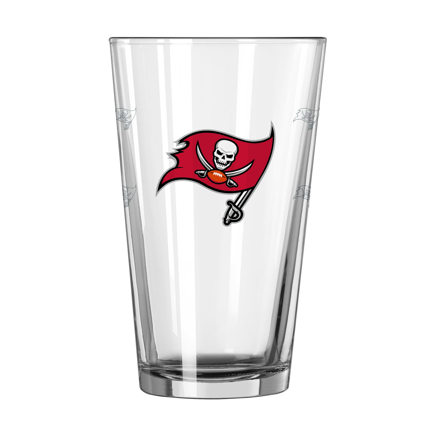 Tampa Bay Buccaneers 16oz Satin Etch Pint Glass - Logo Brands