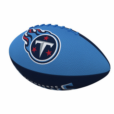 Tennessee Titans Pinwheel Logo Junior-Size Rubber Football - Logo Brands