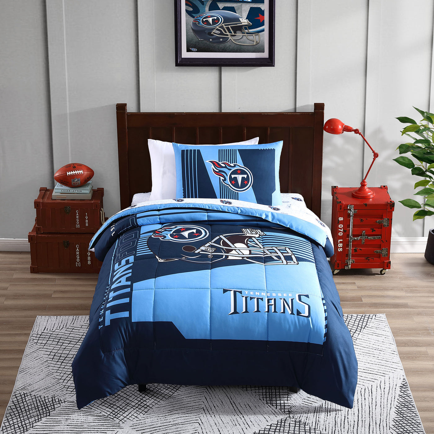 Tennessee Titans Status Bed In A Bag Twin
