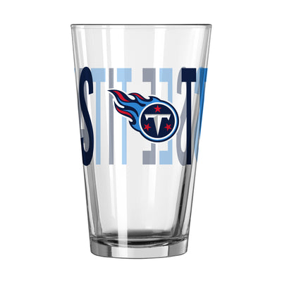 Tennessee Titans 16oz Overtime Pint Glass - Logo Brands