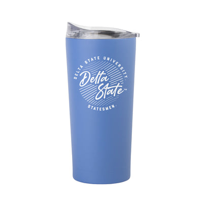 Delta State 20oz Retro Script Arctic Powder Coat Tumbler - Logo Brands