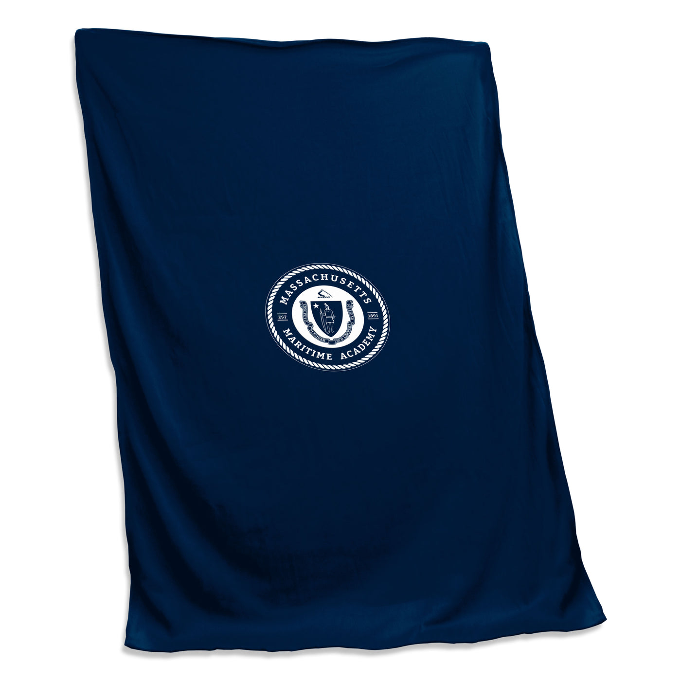 Mass Maritime Academy Screened Sweatshirt Blanket - Logo Brands