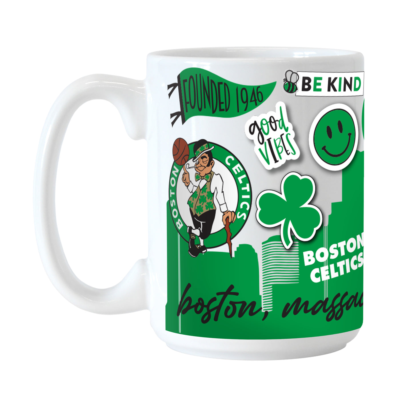 Boston Celtics 15oz Native Sublimated Mug