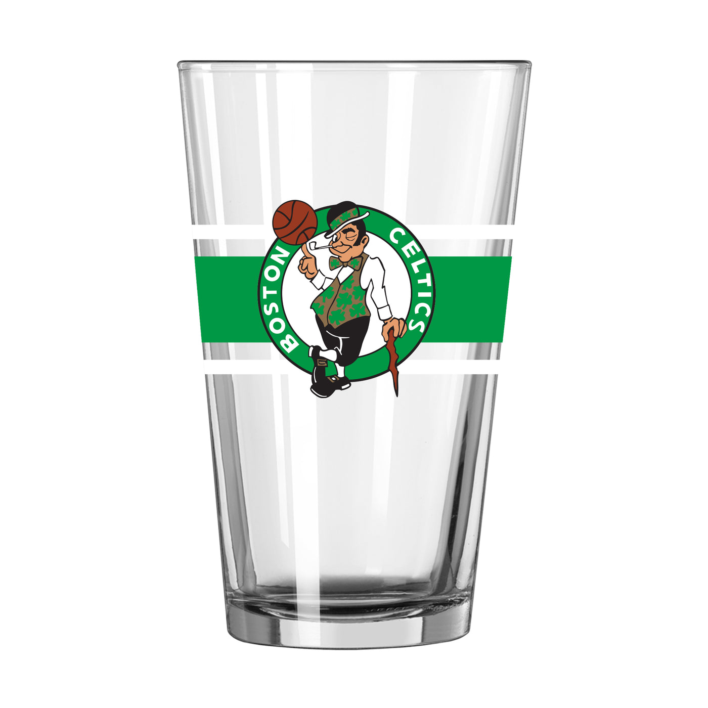 Boston Celtics 16oz Stripe Pint Glass