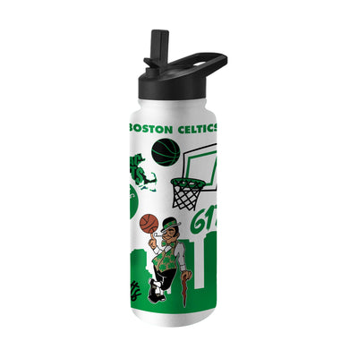 Boston Celtics 34oz Native Quencher Bottle - Logo Brands