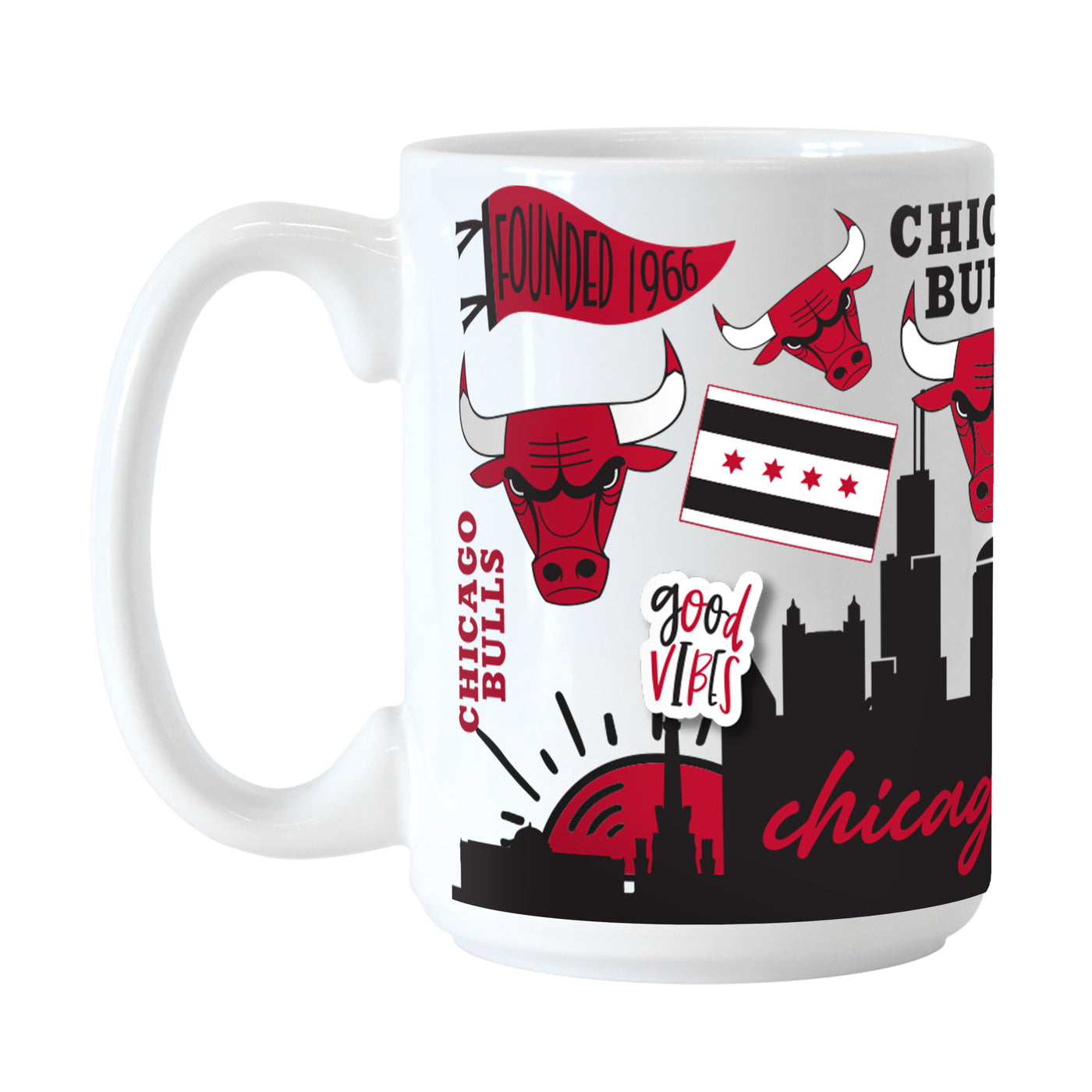 Chicago Bulls 15oz Native Sublimated Mug
