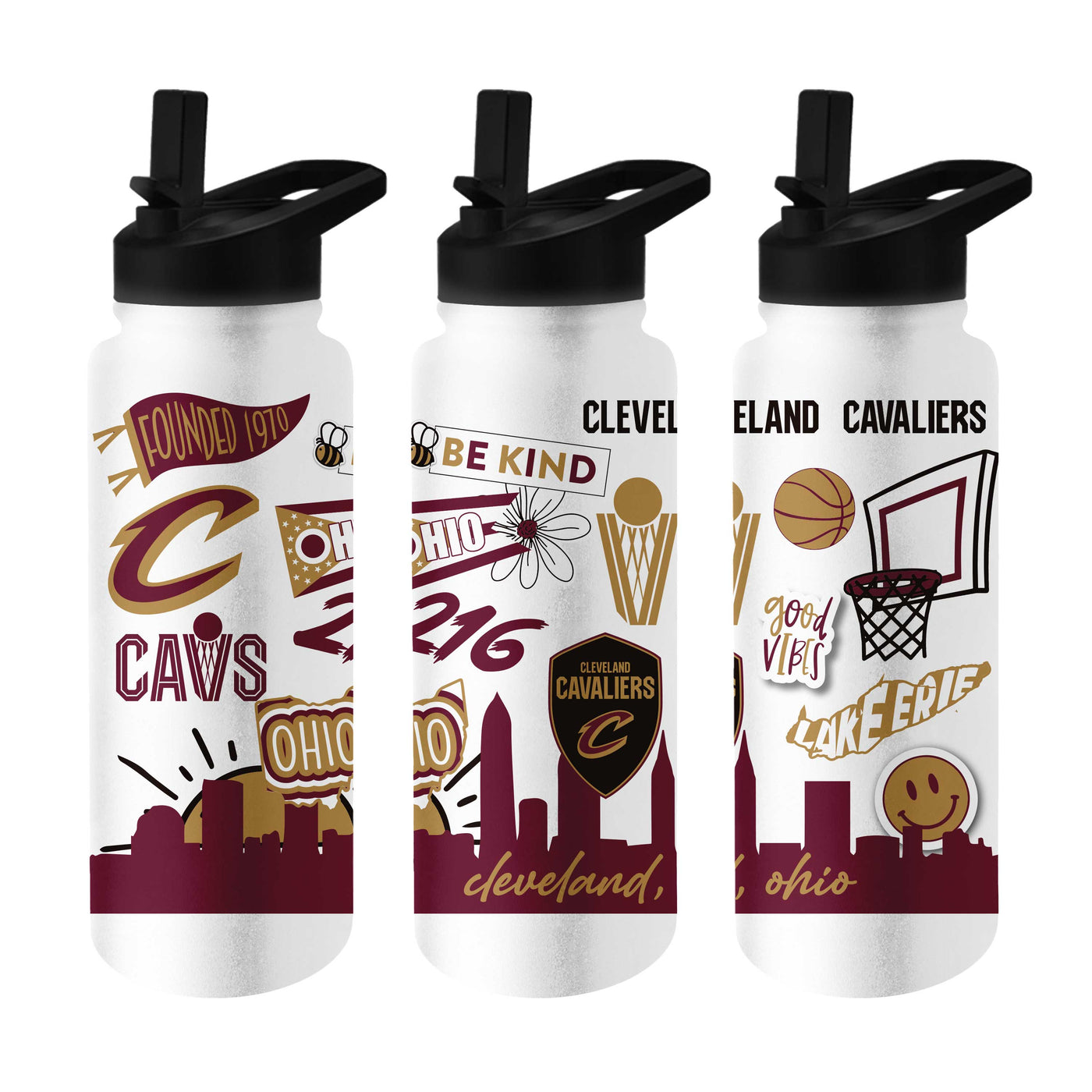 Cleveland Cavaliers 34oz Native Quencher Bottle