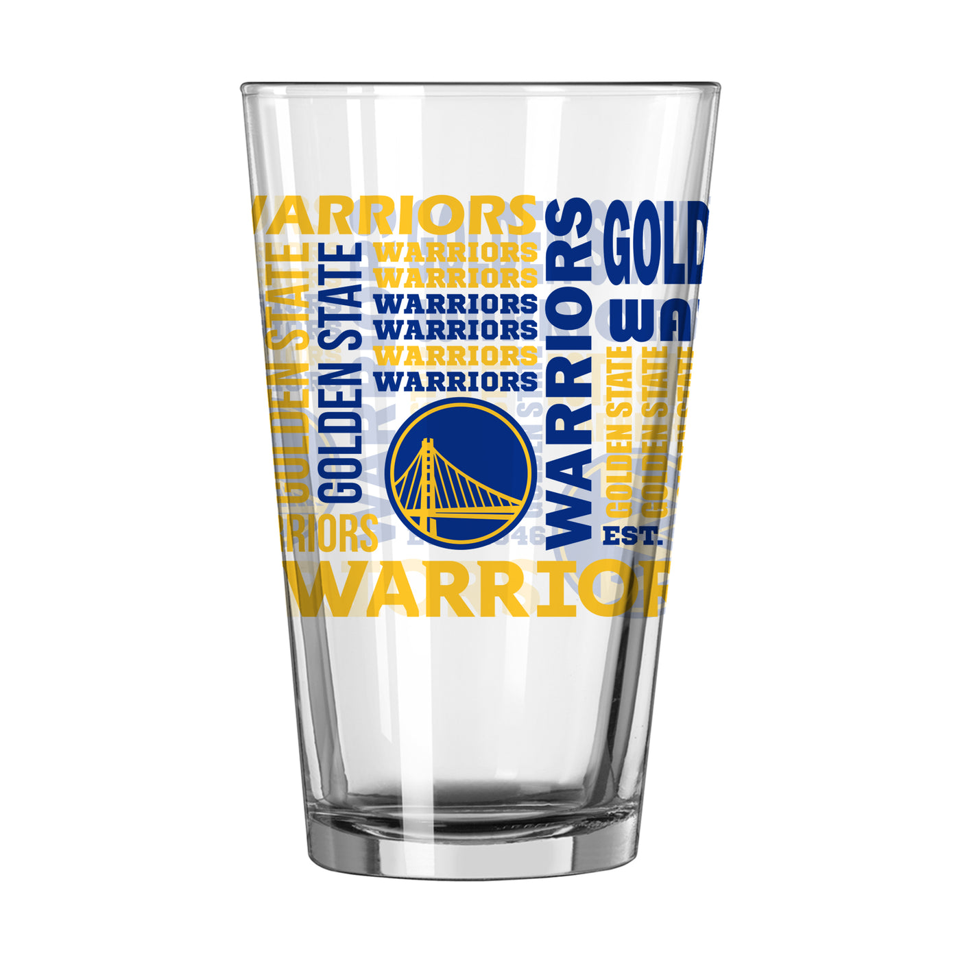Golden State Warriors 16oz Spirit Pint Glass