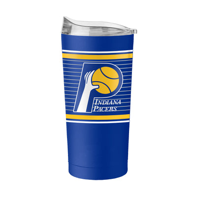 Indiana Pacers 20oz Retro Stripe Powder Coat Tumbler - Logo Brands