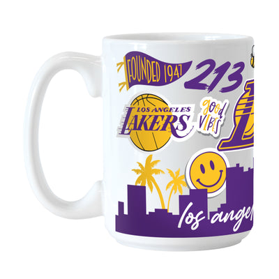 Los Angeles Lakers 15oz Native Sublimated Mug - Logo Brands