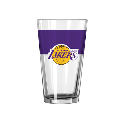 Los Angeles Lakers 16oz Colorblock Pint Glass - Logo Brands