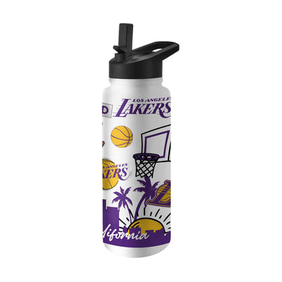 Los Angeles Lakers 34oz Native Quencher Bottle - Logo Brands