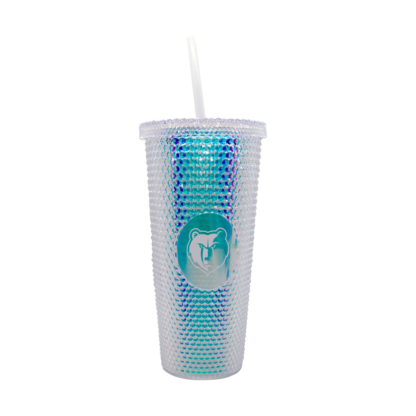 Memphis Grizzlies 24oz Iridescent Studded Tumbler - Logo Brands