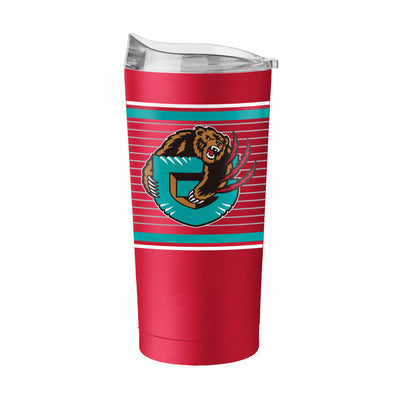 Memphis Grizzlies 20oz Retro Stripe Powder Coat Tumbler - Logo Brands