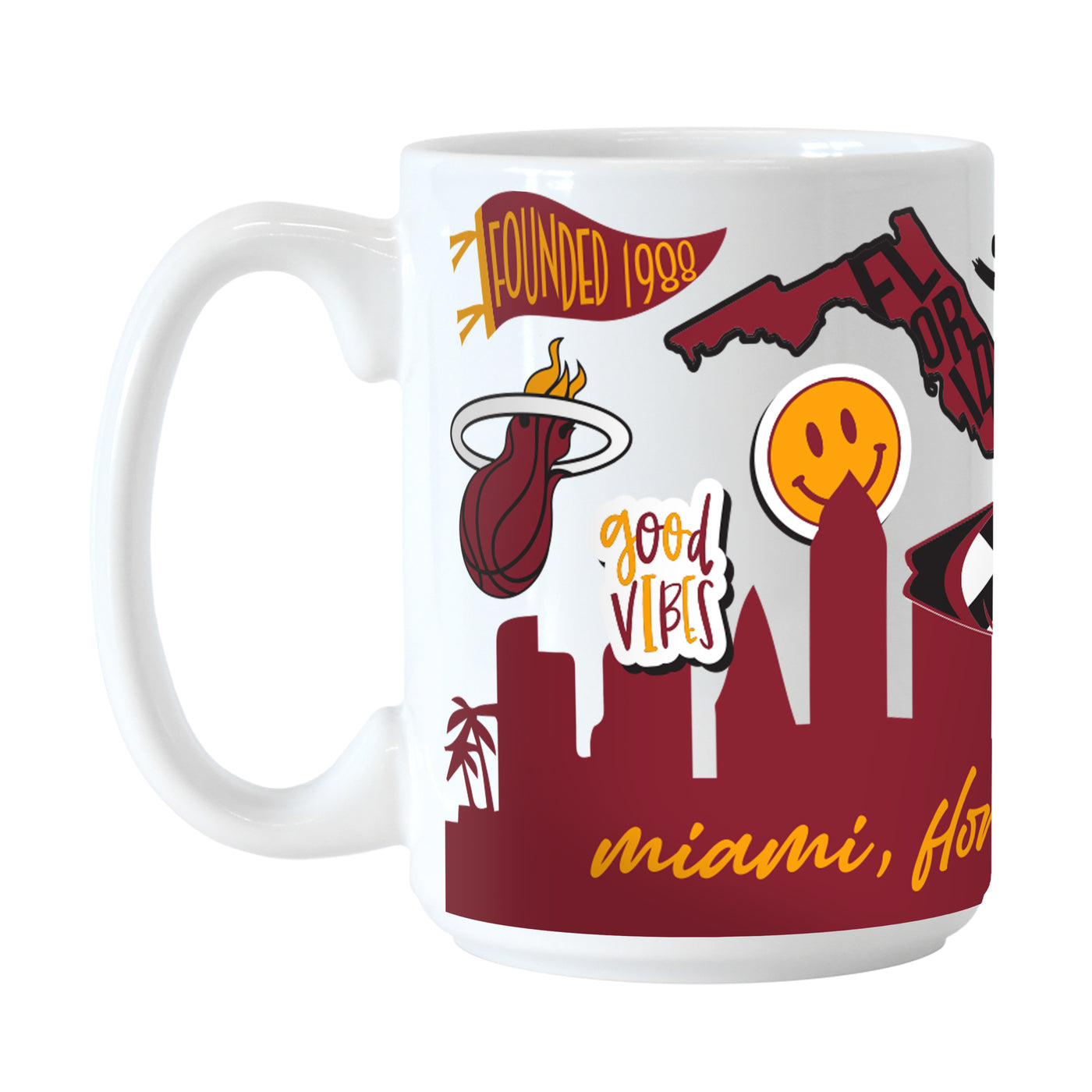 Miami Heat 15oz Native Sublimated Mug