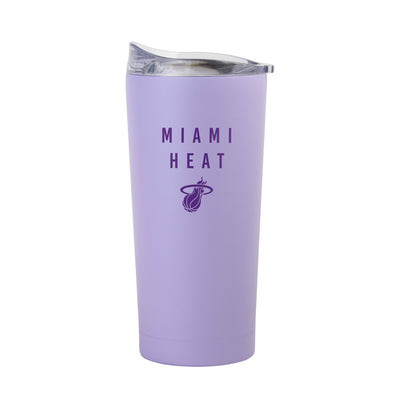 Miami Heat 20oz Tonal Lavender Powder Coat Tumbler - Logo Brands