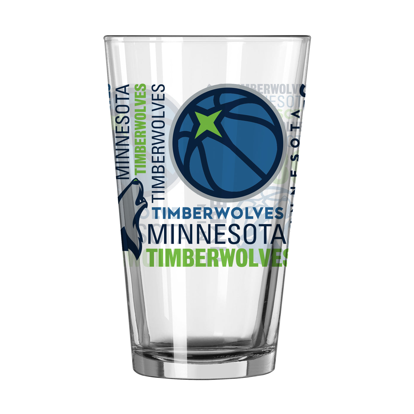 Minnesota Timberwolves 16oz Spirit Pint Glass