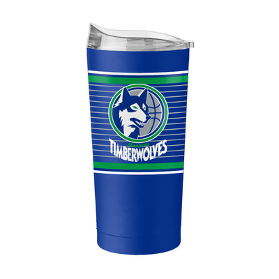 Minnesota Timberwolves 20oz Retro Stripe Powder Coat Tumbler - Logo Brands