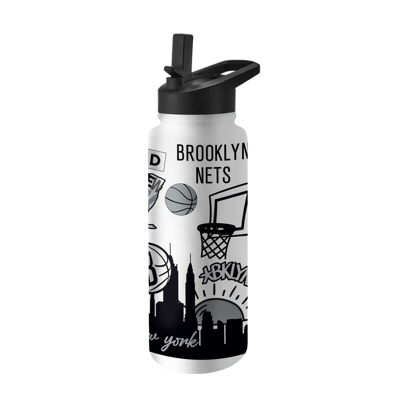 Brooklyn Nets 34oz Native Quencher Bottle
