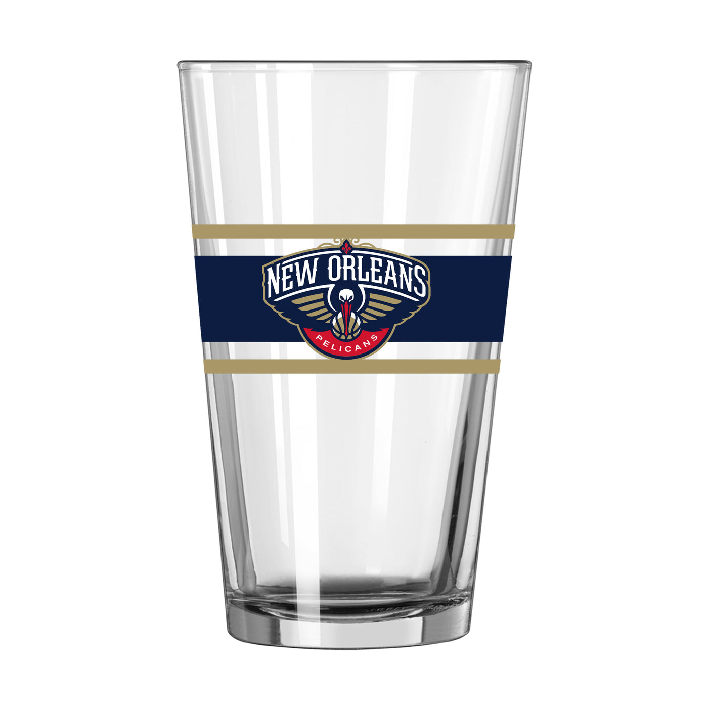 New Orleans Pelicans 16oz Stripe Pint Glass