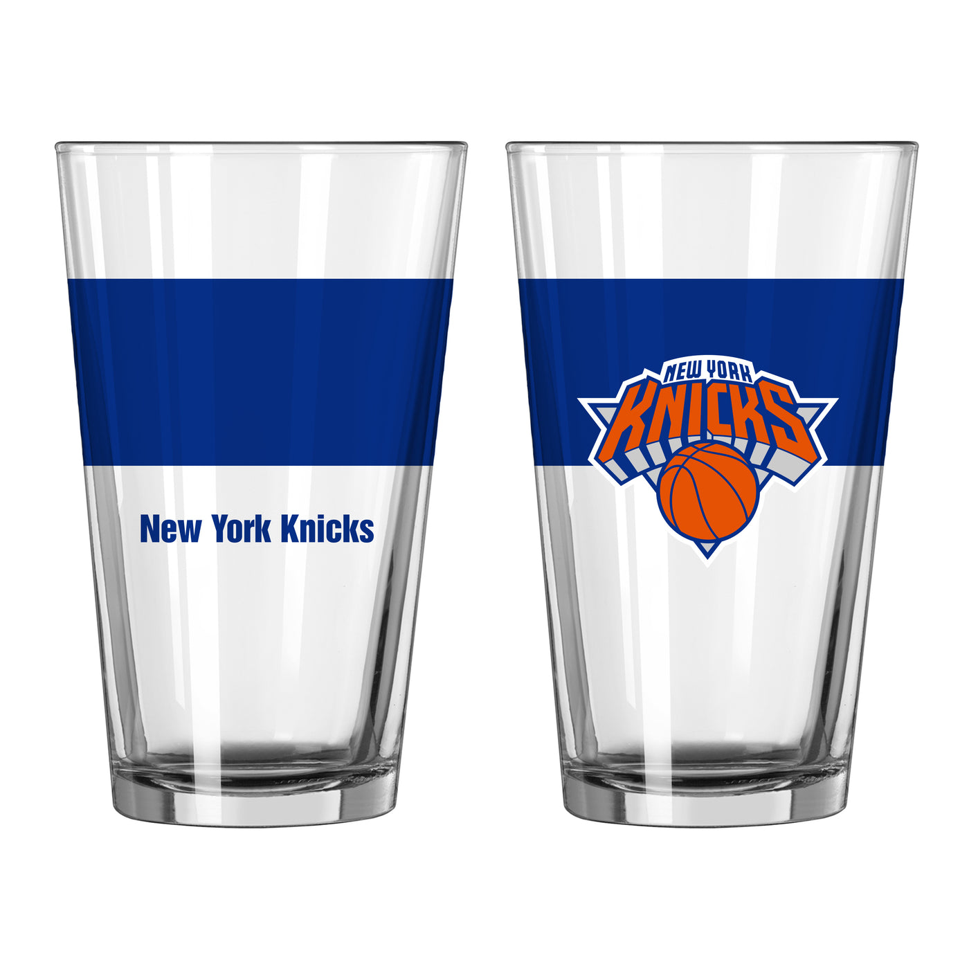New York Knicks 16oz Colorblock Pint Glass