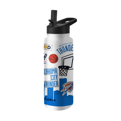 Oklahoma City Thunder 34oz Native Quencher Bottle - Logo Brands