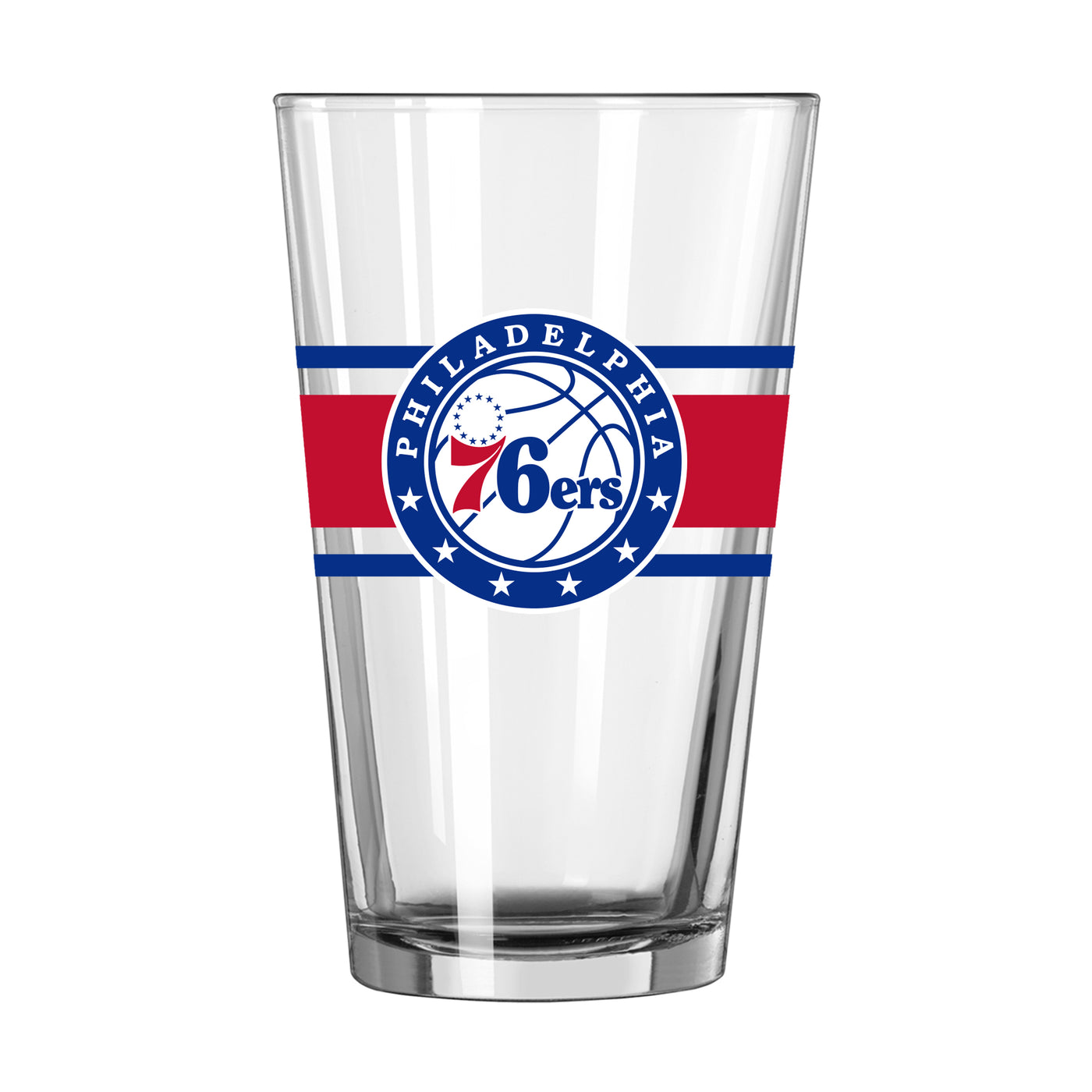 Philadelphia 76ers 16oz Stripe Pint Glass