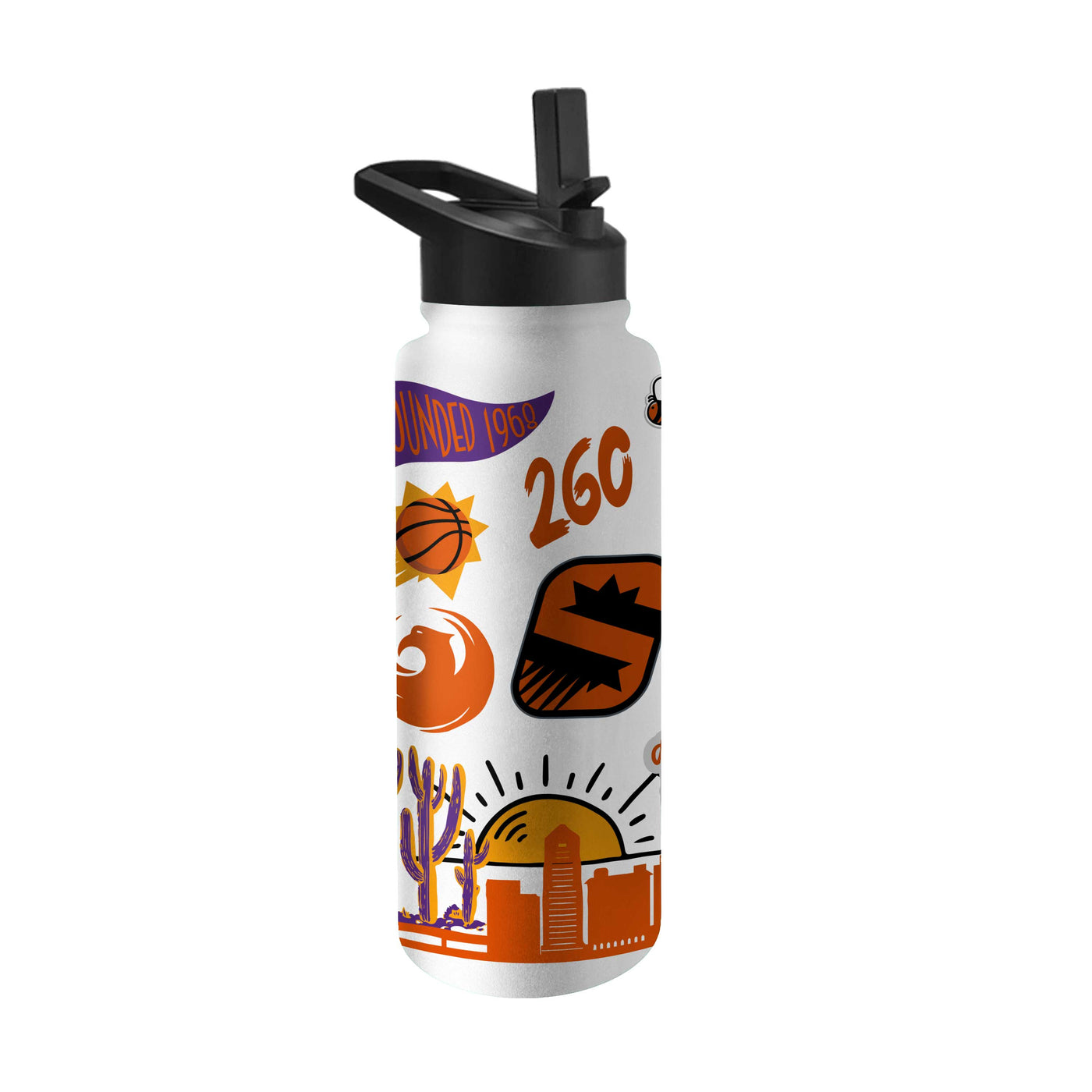 Phoenix Suns 34oz Native Quencher Bottle - Logo Brands