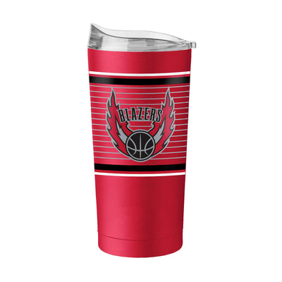 Portland Trail Blazers 20oz Retro Stripe Powder Coat Tumbler - Logo Brands