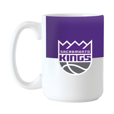 Sacramento Kings Color Block 15 oz Sublimated Mug - Logo Brands