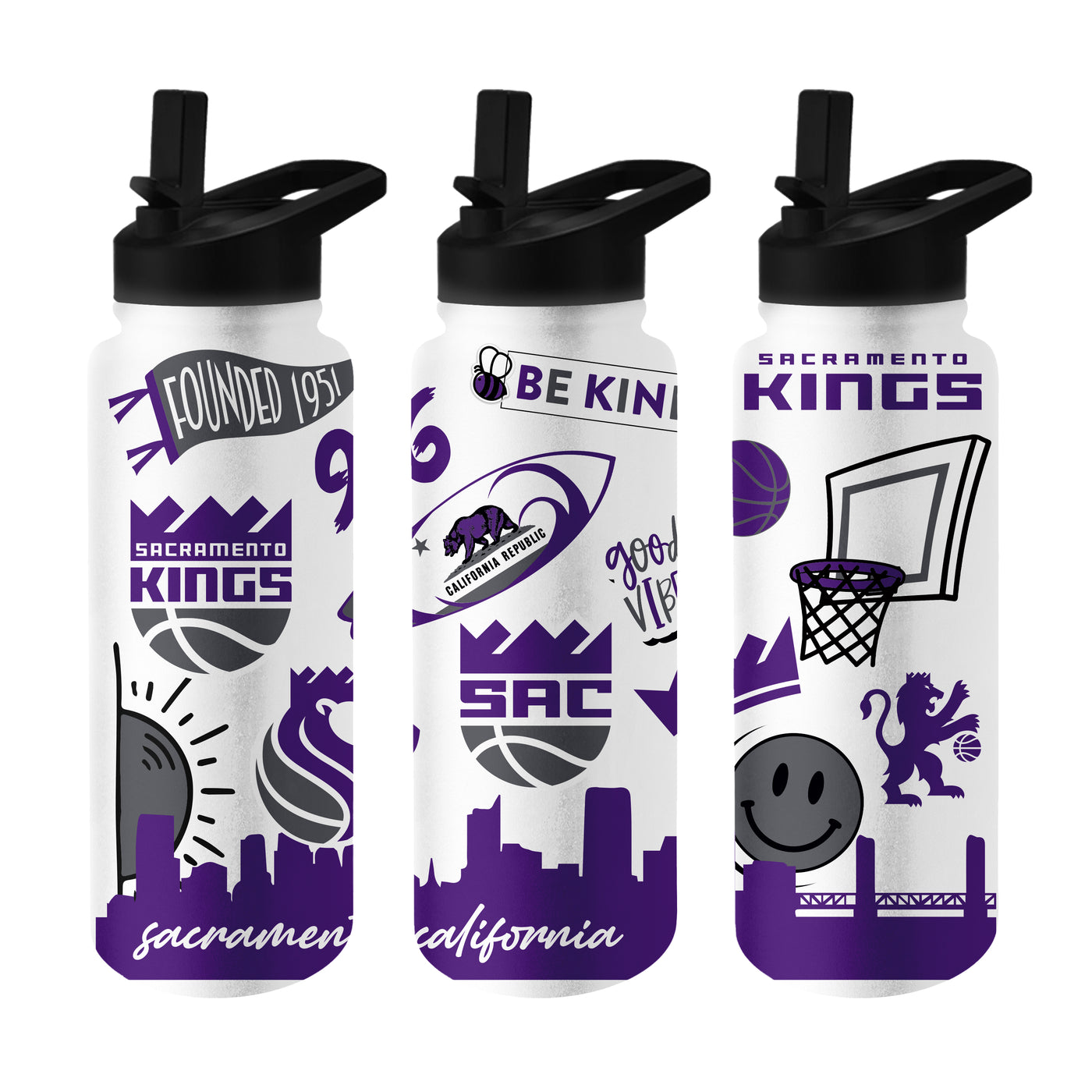 Sacramento Kings 34oz Native Quencher Bottle