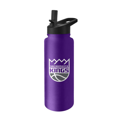 Sacramento Kings Quencher Logo Flip Top Water Bottle - Logo Brands