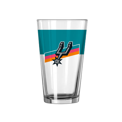 San Antonio Spurs 16oz City Colorblock Pint Glass - Logo Brands