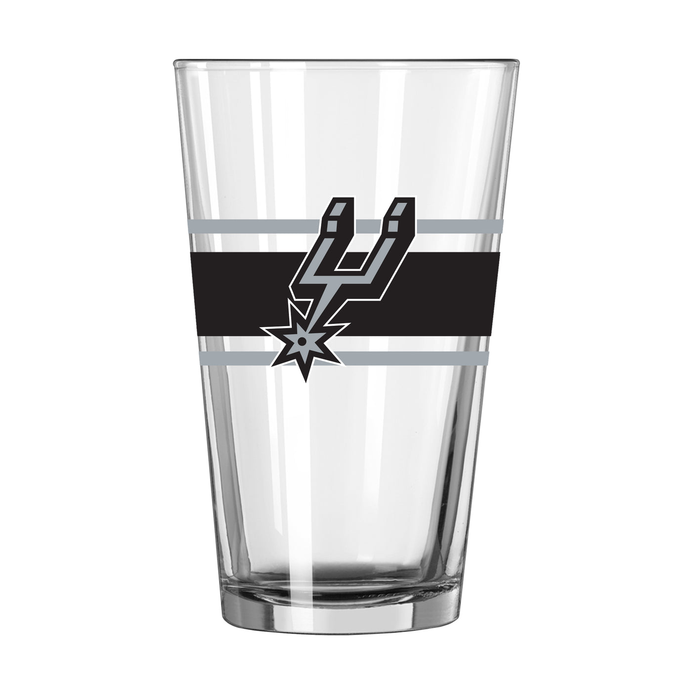 San Antonio Spurs 16oz Stripe Pint Glass